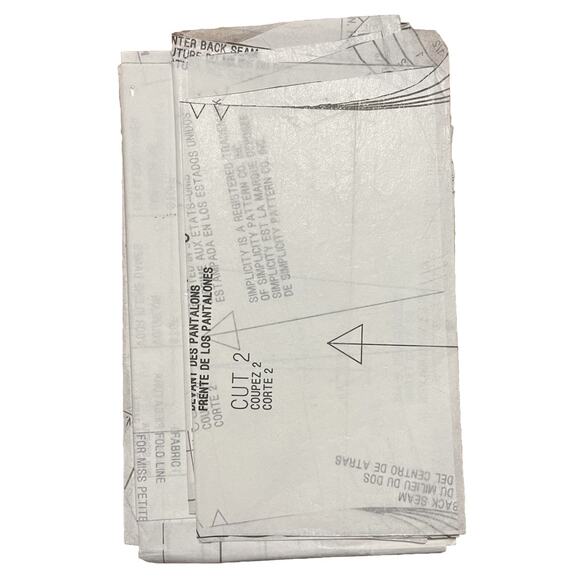 Sewing Pattern Simplicity It's So Easy Girls Dress Pants Shirt Hat Size 1-4 Cut - Picture 4 of 4